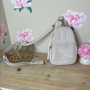 Antik Kraft Cream Textured Backpack